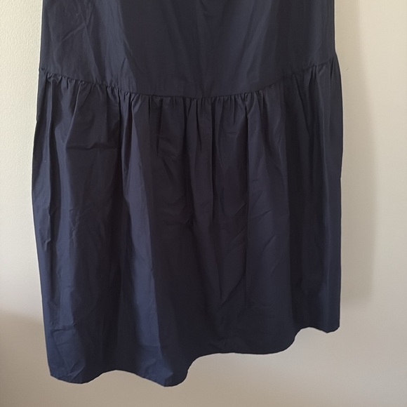 A.L.C. Alexandria Cotton Midi Dress Cap Sleeves Cutout Navy Size 8 - Picture 11 of 16